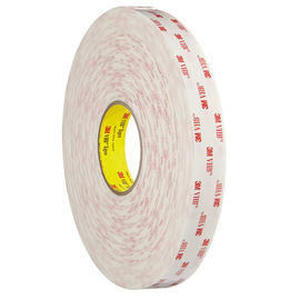 China Acrylschaum-Kuss-Schnitt-Band-Doppeltes versah Stärke3ms  4945 des Schaum-Tape1.1mm Weiß-Farbe mit Seiten fournisseur