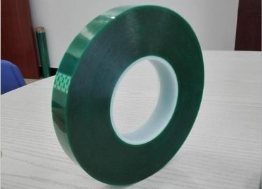 China Grünes selbsthaftendes Kreppband des Bands der Polyester-hohen Temperatur für Pulvermalerei fournisseur