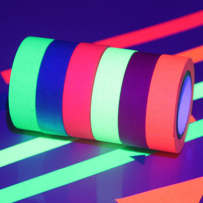 China Neon Tape Klebeband Schwarzlicht UV Fluoreszierendes Klebeband Tape Neon 6 Farben Anbieter