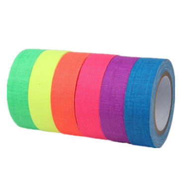 Neon Tape Klebeband Schwarzlicht UV Fluoreszierendes Klebeband Tape Neon 6 Farben Anbieter