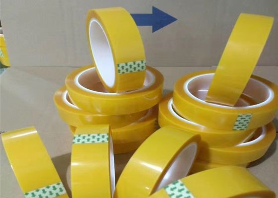 Mylar-Tape. Polyester-Beschichtung mit Acrylklebstoff. Dämmband. Rot. Gelb. Anbieter