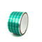 Grüne Band-Polyester-selbsthaftendes Kreppband-gestempelschnittene Punkte der hohen Temperatur für PWB fournisseur