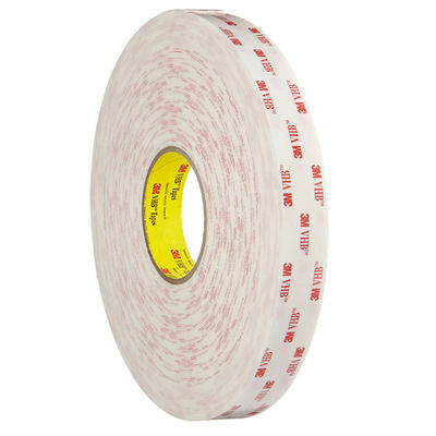 Acrylschaum-Kuss-Schnitt-Band, doppelte mit Seiten versehene Stärke3ms  4945 des Schaum-Band-1.1mm Weiß-Farbe Anbieter